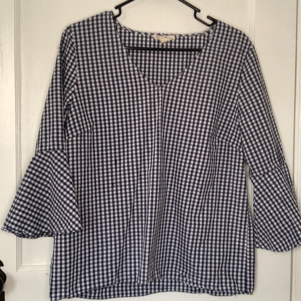 Woman’s checkers shirt